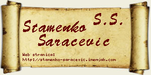Stamenko Saračević vizit kartica